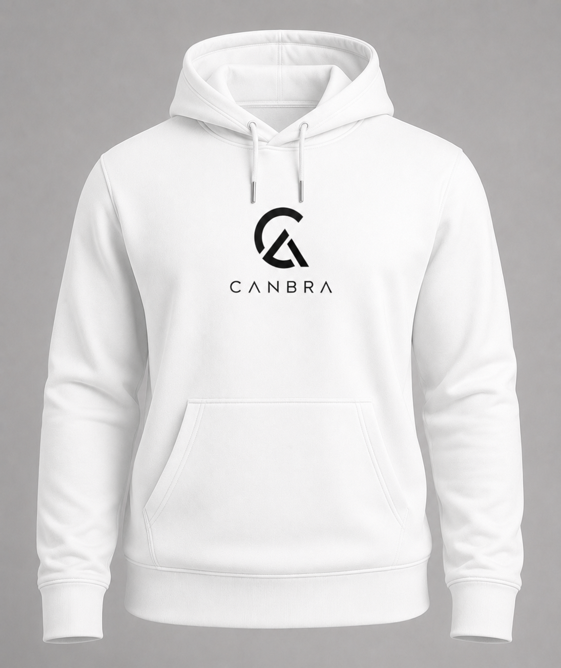 Men's Canbra Core White Hoodie