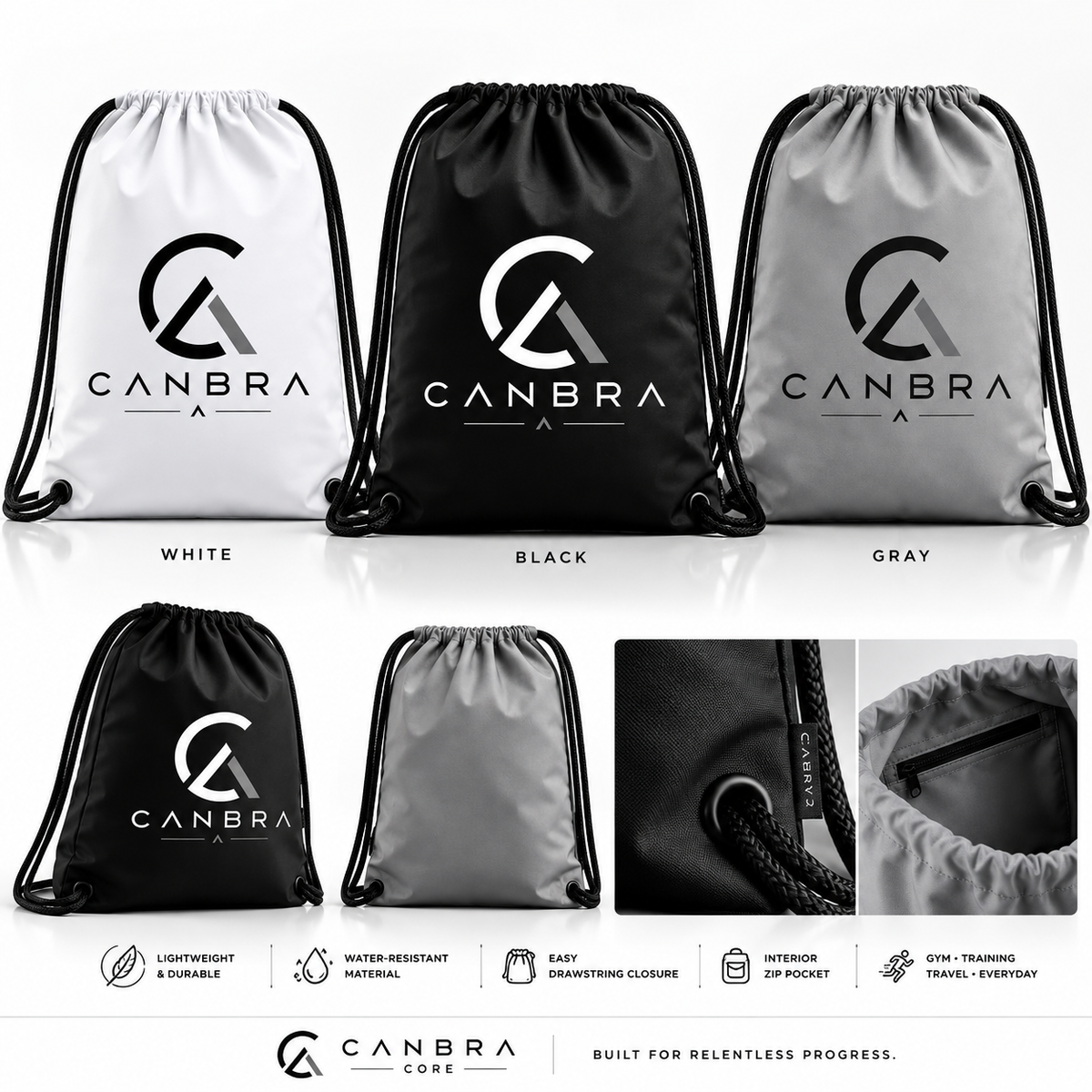 Canbra Core Draw-String backpack Black