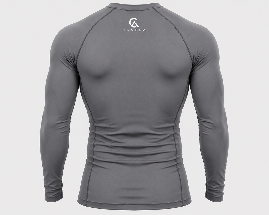 Men's long sleeve Compression Tee Grey