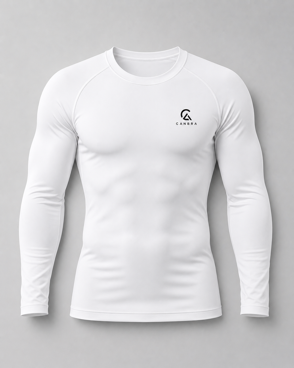 Men's long sleeve Compression Tee white