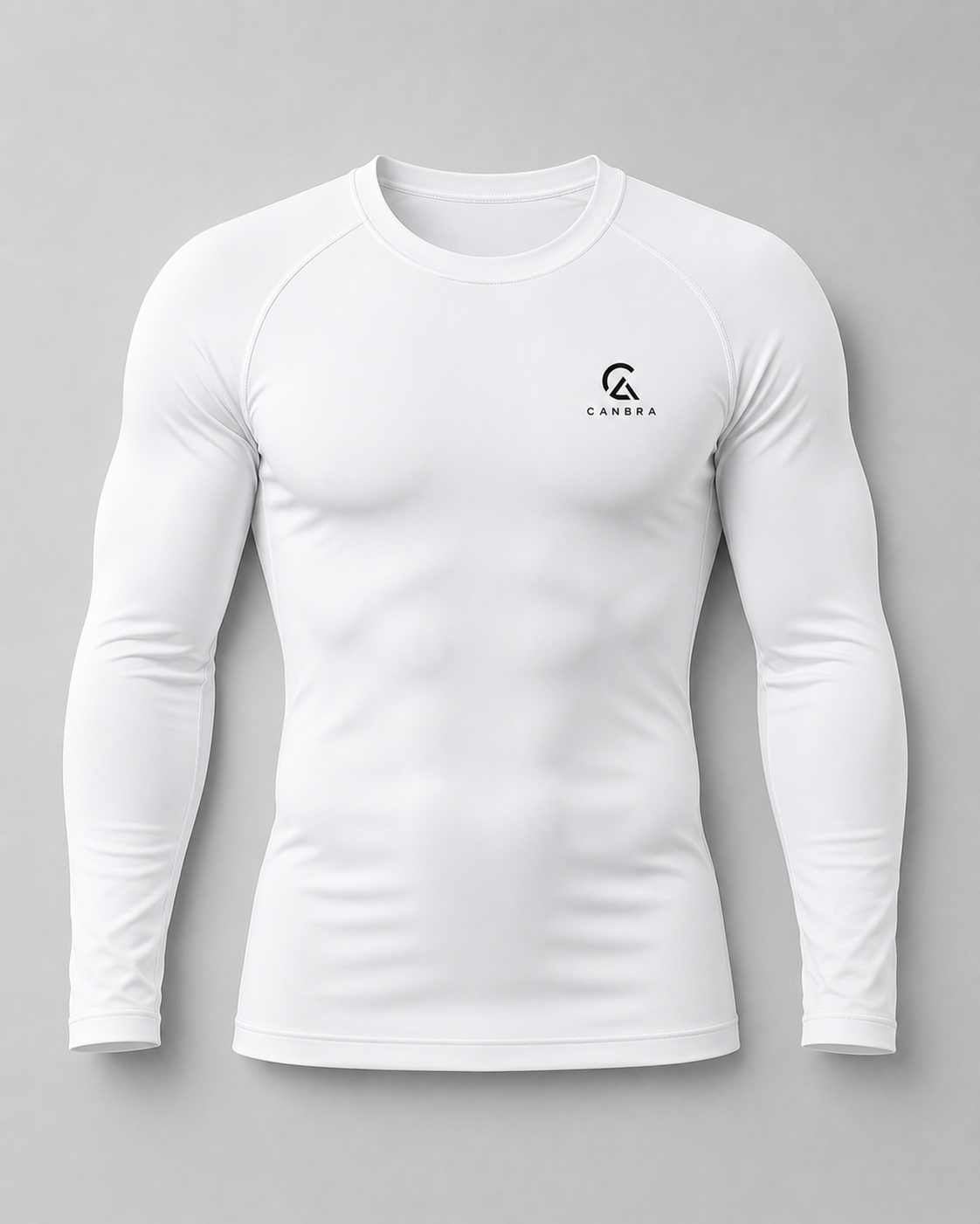 Men's long sleeve Compression Tee white