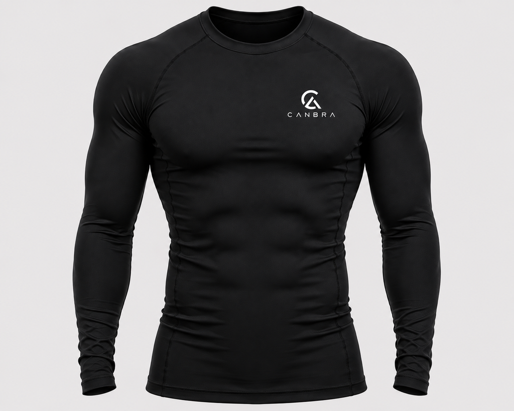 Men's long sleeve Compression Tee Black