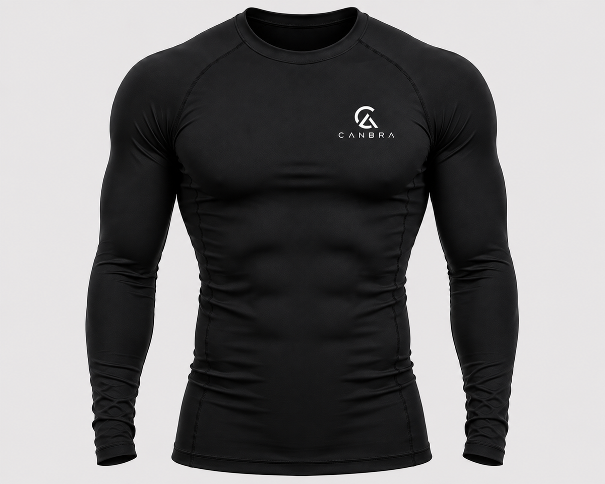 Men's long sleeve Compression Tee Black