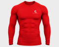 Men's long sleeve Compression Tee red
