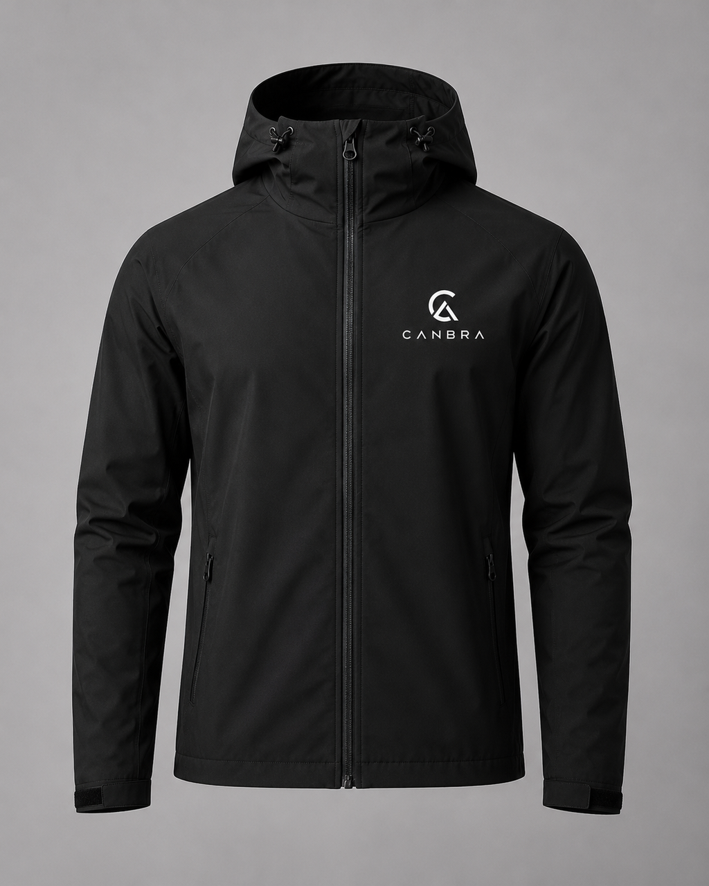 Black Canbra Core all-weather waterproof Jacket