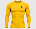 Men's long sleeve Compression Shirt yellow